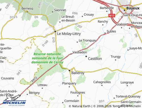 MICHELIN Vaubadon map - ViaMichelin
