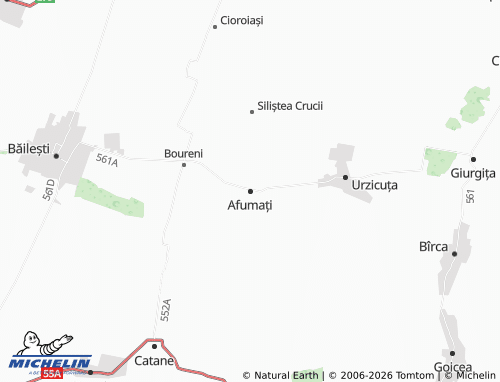 Mappa MICHELIN Afumați - ViaMichelin