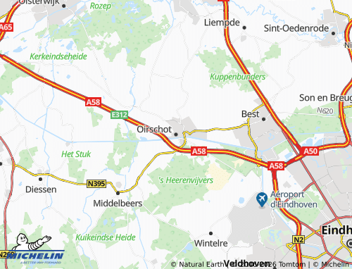 MICHELIN Oirschot map - ViaMichelin