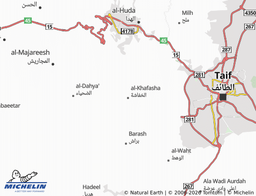 MICHELIN-Landkarte al-Khafasha - ViaMichelin