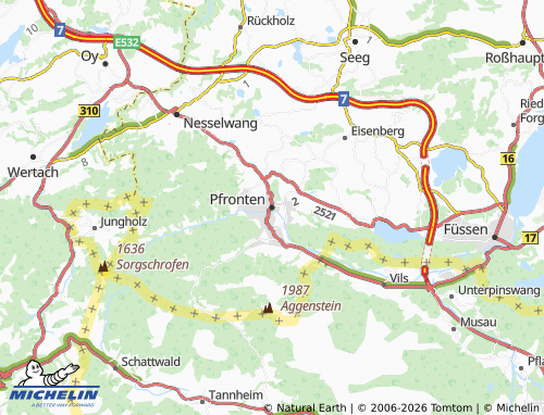 Mappa MICHELIN Pfronten - ViaMichelin