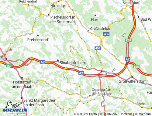 MICHELIN-Landkarte Nestelberg - ViaMichelin