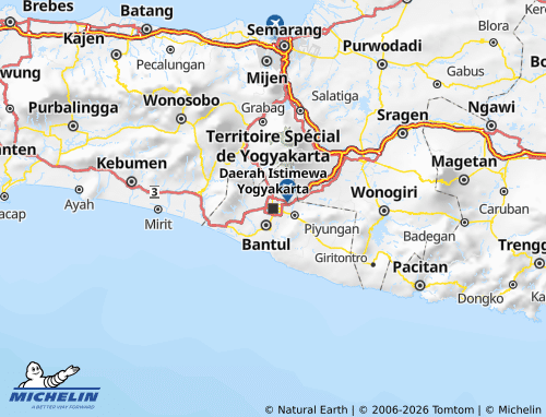 MICHELIN Yogyakarta map - ViaMichelin