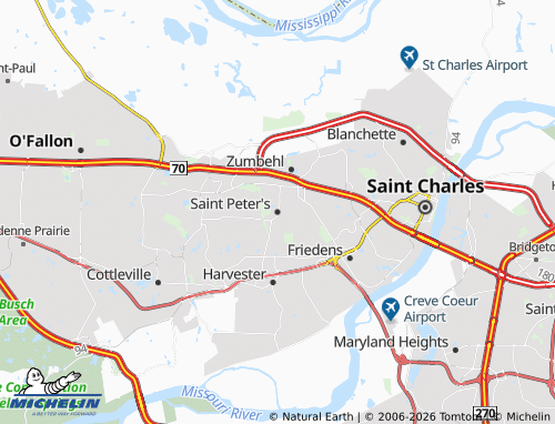 Carte MICHELIN Saint Peter's - ViaMichelin