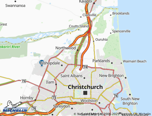 MICHELIN Redwood map - ViaMichelin