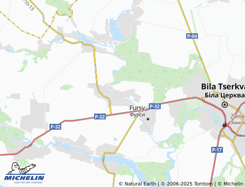 MICHELIN Bezuhliaky map - ViaMichelin