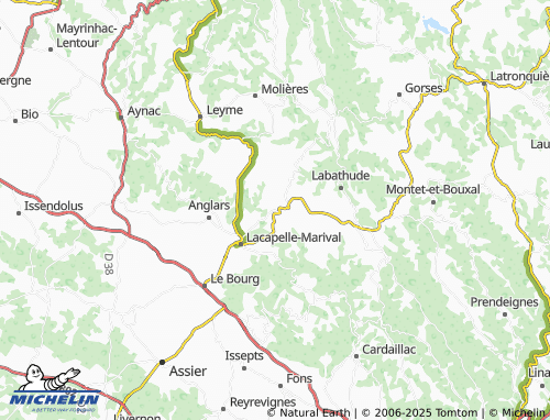 Kaart MICHELIN Saint-Maurice-en-Quercy - ViaMichelin