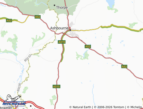 Carte MICHELIN Wyaston - ViaMichelin