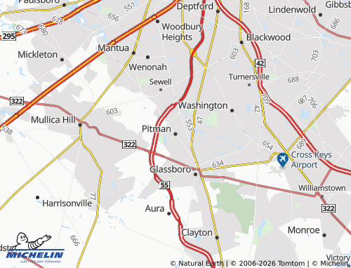 Mapa MICHELIN Pitman - ViaMichelin