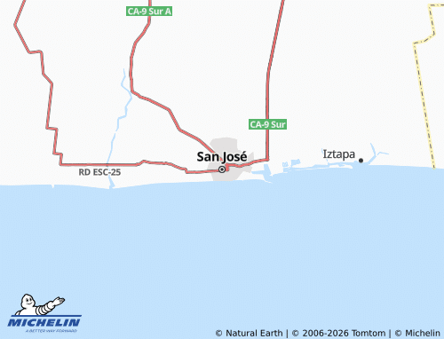 MICHELIN San José map - ViaMichelin