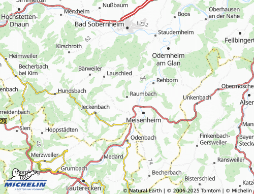 MICHELIN Raumbach map - ViaMichelin
