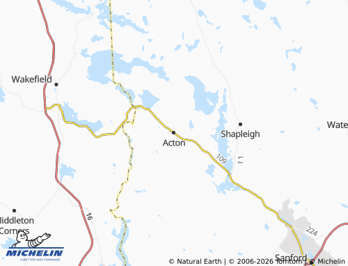 Mapa MICHELIN Acton - ViaMichelin