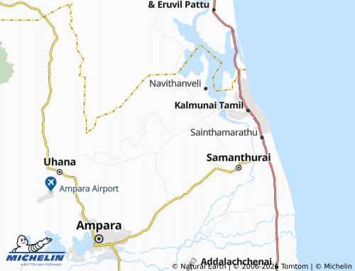 MICHELIN Central Camp 01 map - ViaMichelin