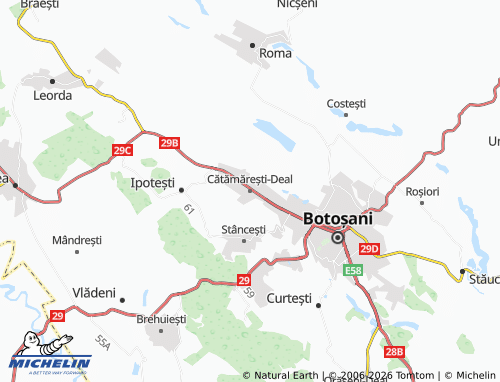 MICHELIN Cătămărești-Deal map - ViaMichelin