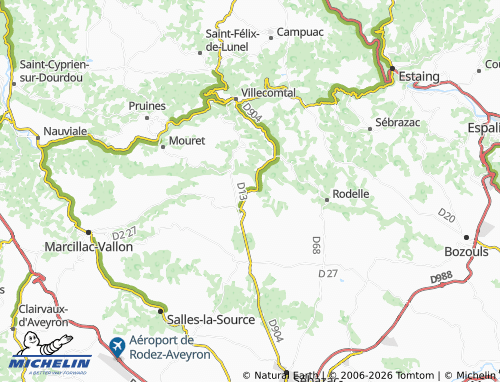 Carte MICHELIN Muret-le-Château - ViaMichelin