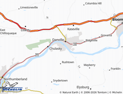 Mappa MICHELIN Riverside - ViaMichelin