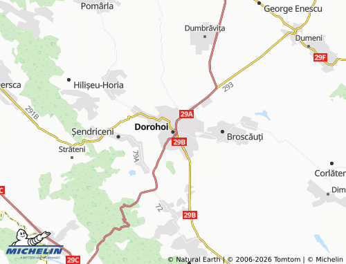 Mapa MICHELIN Dorohoi - ViaMichelin