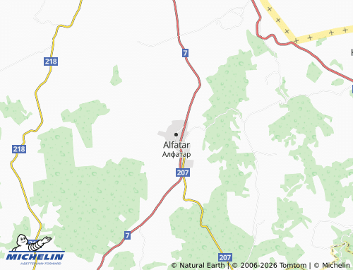 MICHELIN Alfatar map - ViaMichelin