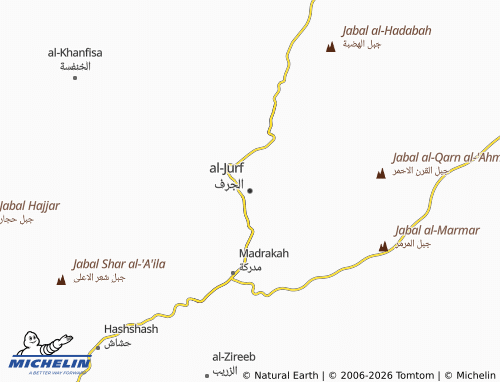 MICHELIN-Landkarte al-Jurf - ViaMichelin