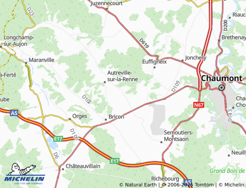 MICHELIN-Landkarte Valdelancourt - ViaMichelin