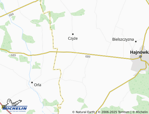MICHELIN Zbucz map - ViaMichelin
