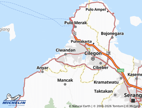 MICHELIN Samangraya map - ViaMichelin