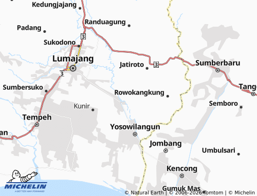 MICHELIN-Landkarte Sumberanyar - ViaMichelin