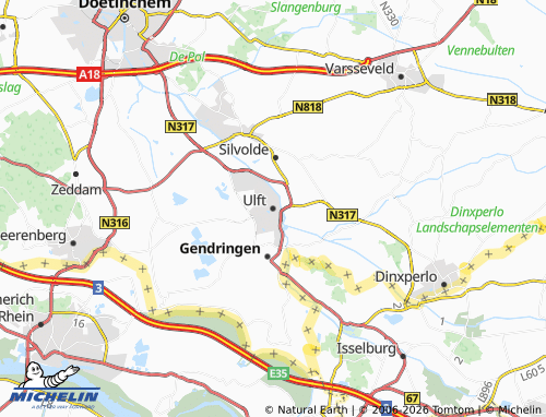 Carte MICHELIN Ulft - ViaMichelin