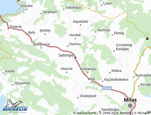 Kaart MICHELIN Selimiye - ViaMichelin