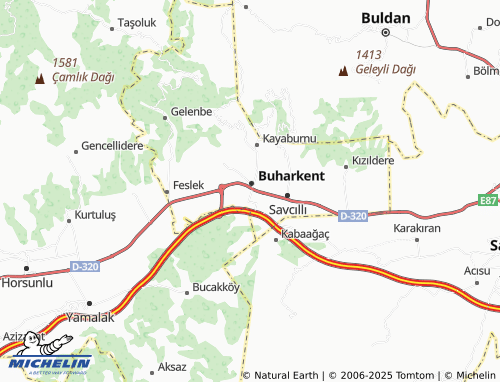 MICHELIN Menderes map - ViaMichelin
