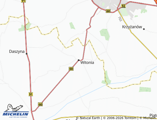MICHELIN-Landkarte Witonia - ViaMichelin