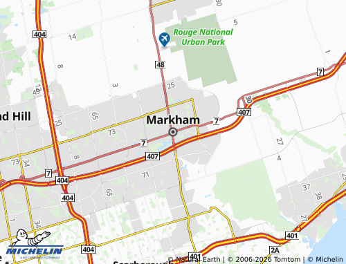 Mappa MICHELIN Markham - ViaMichelin