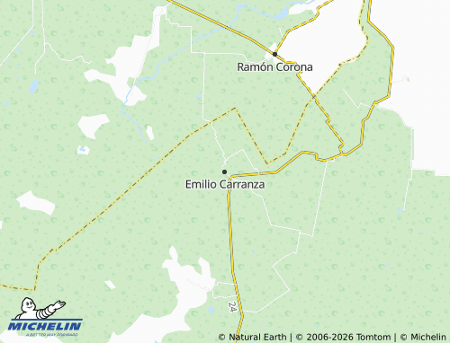 Mapa MICHELIN Emilio Carranza - ViaMichelin