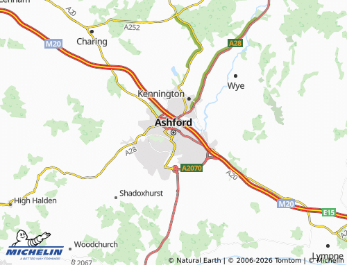 Carte MICHELIN Ashford - ViaMichelin