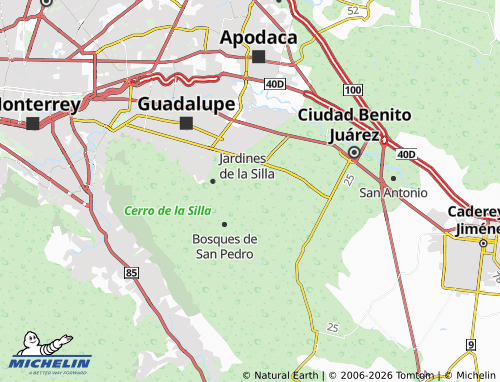 Mappa MICHELIN Los Valles Segundo Sector - ViaMichelin