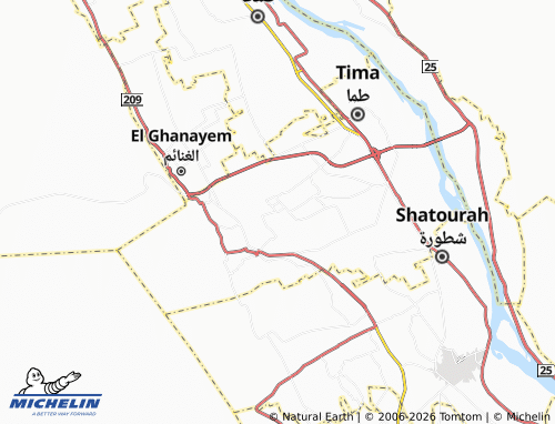 MICHELIN Kom Ghareb map - ViaMichelin