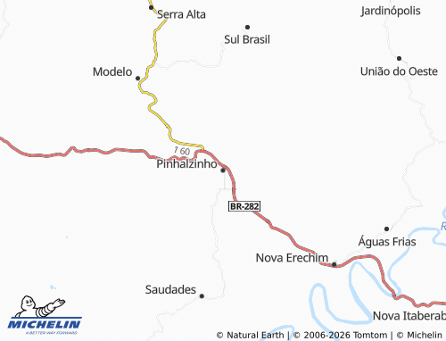 Mappa MICHELIN Pinhalzinho - ViaMichelin