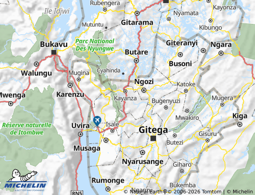 Mappa MICHELIN Gatara - ViaMichelin