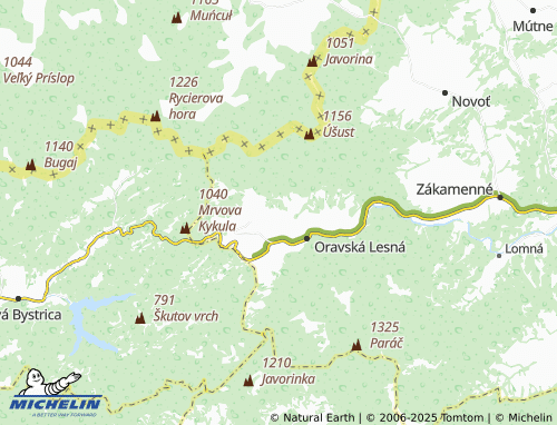 MICHELIN Lehotská map - ViaMichelin