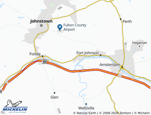 Mapa MICHELIN Tribes Hill - ViaMichelin