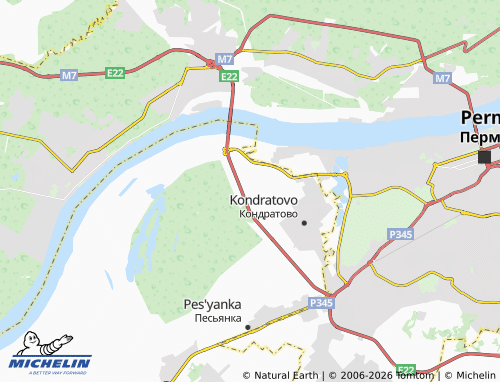 MICHELIN-Landkarte Krasava-3 SNT - ViaMichelin