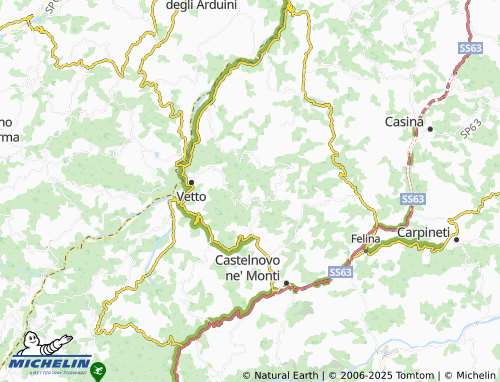MICHELIN Pineto map - ViaMichelin