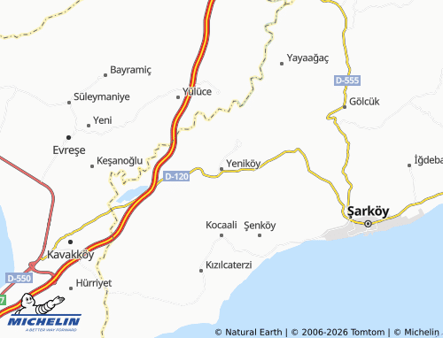MICHELIN Yeniköy map - ViaMichelin