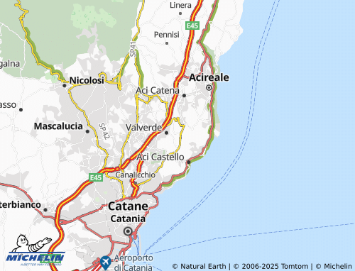 Mapa MICHELIN San Nicolò - ViaMichelin