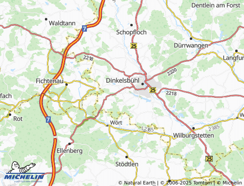 MICHELIN-Landkarte Segringen - ViaMichelin