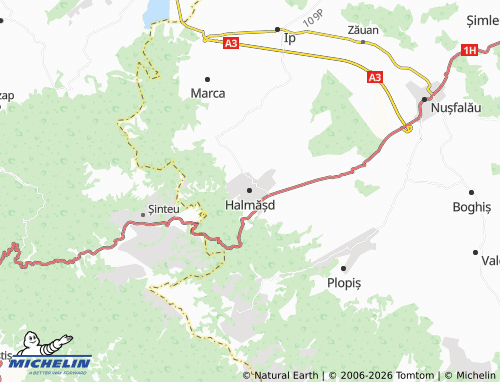 Mappa MICHELIN Halmășd - ViaMichelin