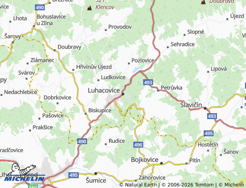 Mappa MICHELIN Luhačovice - ViaMichelin