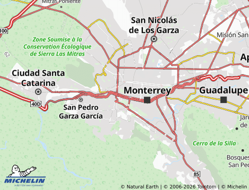 MICHELIN Obispado map - ViaMichelin