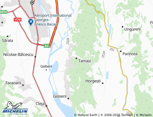MICHELIN Tamași map - ViaMichelin