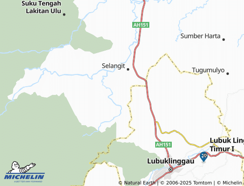 MICHELIN Taba Tengah map - ViaMichelin